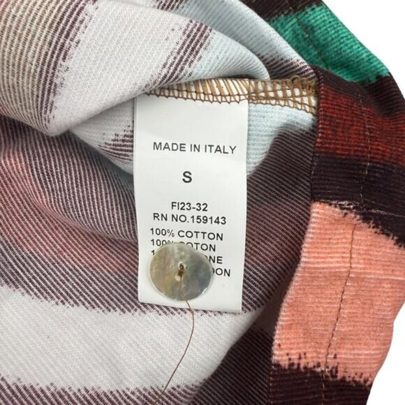 Frnch Women's Ella Corduroy Wrap Midi Skirt In Sand / Multi Size 4 - Picture 5 of 7